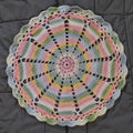 Pastel Dreams Round crochet rug
